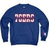 Blue 84 NBA unisex-adult Nba Officially Licensed Crewneck Sweatshirt Sleeve Logo(Team Color)