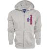 Blue 84 NBA unisex-adult Nba Officially Licensed Full Zip Hooded Sweatshirt Iconic(Heather Gray)