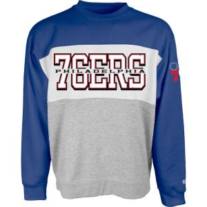 Blue 84 NBA Officially Licensed Colorblock Crewneck Sweatshirt(Team Color)