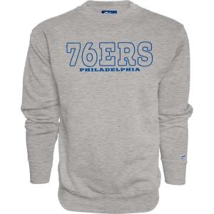 Blue 84 NBA Officially Licensed Crewneck Sweatshirt 90’s Embroidery(Heather Gray)