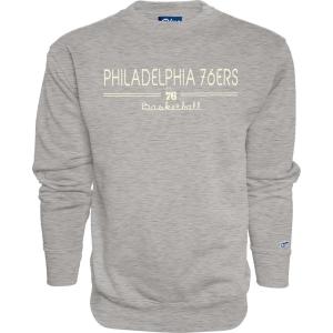 Blue 84 NBA unisex-adult Nba Officially Licensed Crewneck Sweatshirt Throwback(Heather Gray)