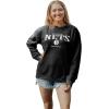 Blue 84 Women’s NBA Officially Licensed Pocket Crewneck Sweatshirt Embroidery(Team Color)