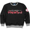 Blue 84 NBA Officially Licensed Varsity Rib Crewneck Sweatshirt Twill Embroidery(Team Color)
