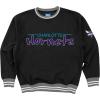 Blue 84 NBA Officially Licensed Varsity Rib Crewneck Sweatshirt Twill Embroidery(Team Color)