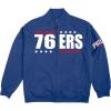 Blue 84 NBA Officially Licensed Full Zip Sweatshirt Felt Embroidery(Team Color)