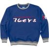 Blue 84 NBA Officially Licensed Varsity Rib Crewneck Sweatshirt Twill Embroidery(Team Color)
