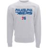 Blue 84 NBA unisex-adult Nba Officially Licensed Crewneck Sweatshirt Heavyweight(Ash Heather)