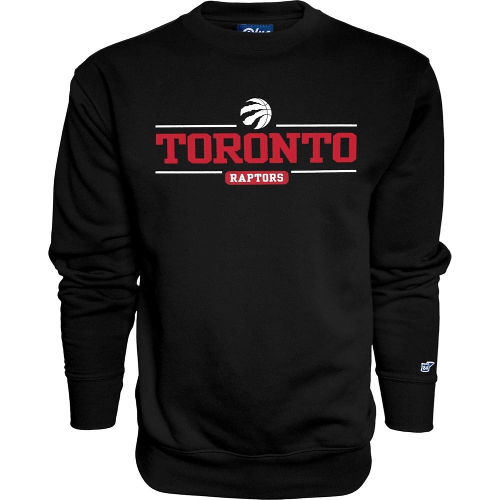 imageBlue 84 Toronto Raptors NBA Officially Licensed Crewneck Varsity Secondary Color Large