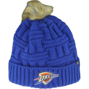 ZHATS Women’s Standard NBA Officially Licensed Beanie Faux Fur Pom, Team Color, One Size