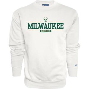 Blue 84 Milwaukee Bucks NBA Officially Licensed Crewneck Varsity, Secondary Color, Large