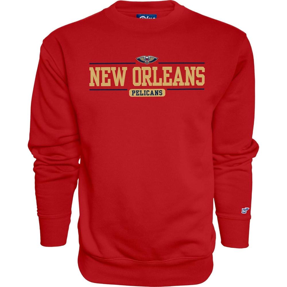 imageBlue 84 New Orleans Pelicans NBA Officially Licensed Crewneck Varsity Secondary Color Large