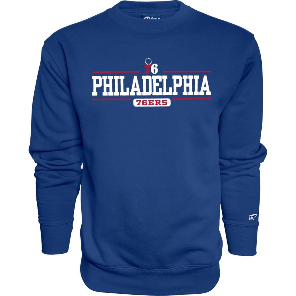 imageBlue 84 Philadelphia 76Ers NBA Officially Licensed Crewneck Varsity Secondary Color Large