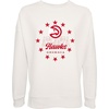 Blue 84 NBA womens Nba Officially Licensed Women’s Crewneck Sweatshirt Reverse Terry Stars Ivory(Ivory)