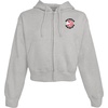 Blue 84 NBA womens Nba Officially Licensed Women’s Full Zip Midi Hooded Sweatshirt Cloud Fleece Crest(Team Color)