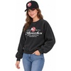 Blue 84 NBA womens Nba Officially Licensed Women’s Corded Crewneck Sweatshirt Retro(Team Color)
