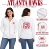 Blue 84 NBA womens Nba Officially Licensed Women’s Full Zip Hoodie Sweatshirt White(White)