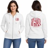 Blue 84 NBA womens Nba Officially Licensed Women’s Full Zip Hoodie Sweatshirt White(White)