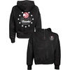 Blue 84 NBA womens Nba Officially Licensed Women’s Hooded Quarter Zip Sweatshirt Front/Back Stars(Team Color)