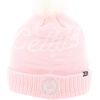 ZHATS Women’s NBA Officially Licensed Ladies Pom Beanie Pink Vitality(Pink)